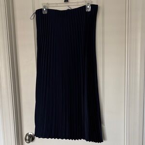J. Crew Dark Blue A-Line Skirt. Sz M NWT